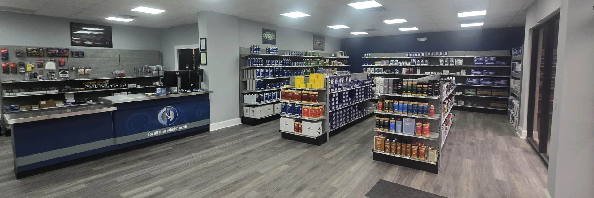 C&D Auto Paint Fayetteville store interior C&D Auto Paint Fayetteville store interior