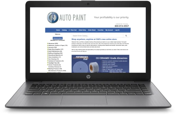C&D Auto Paint ordering web site